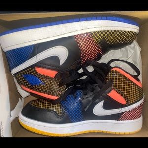 Air Jordan 1 Mid MMD Multi-Color Grid (GS)